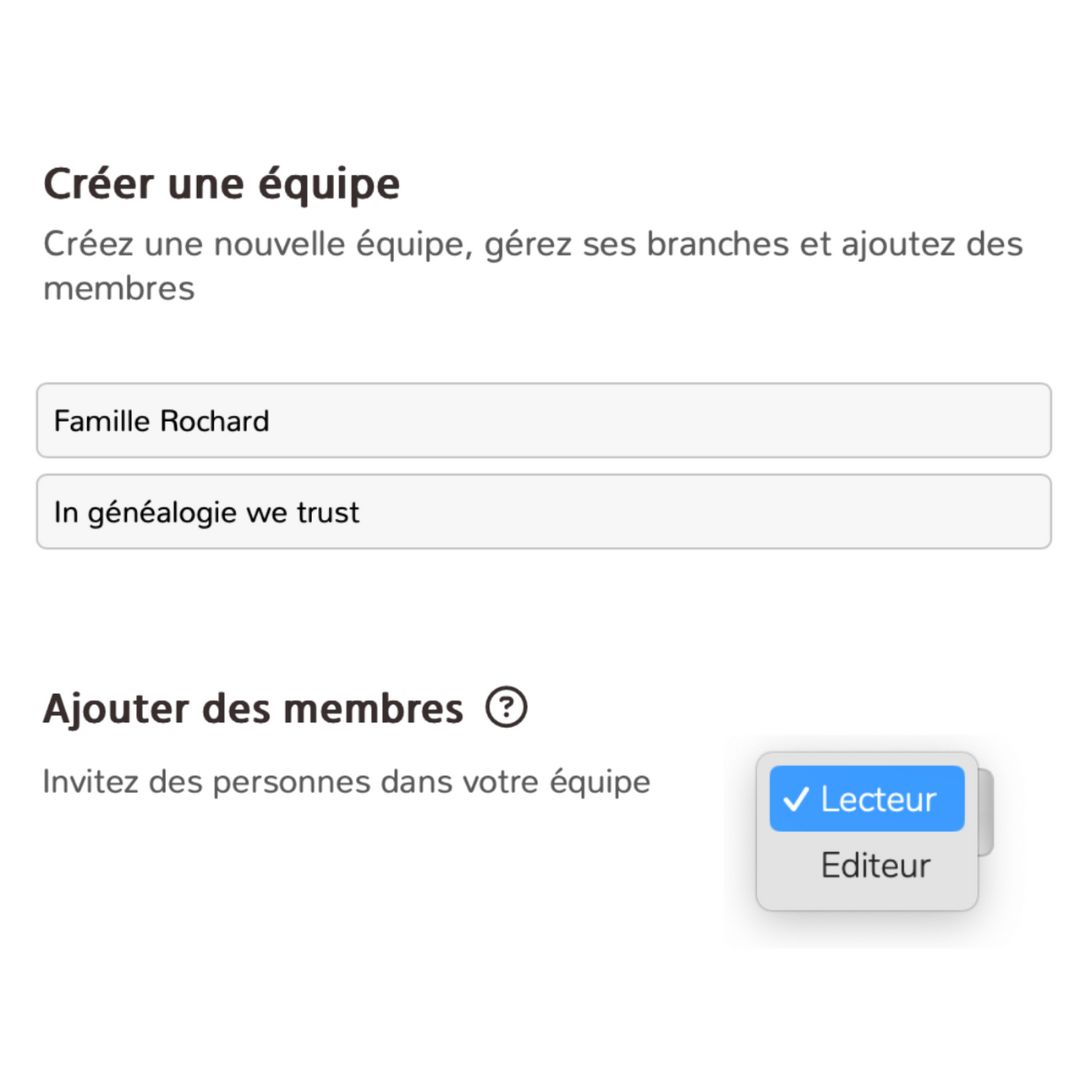 Faire sa généalogie en équipe